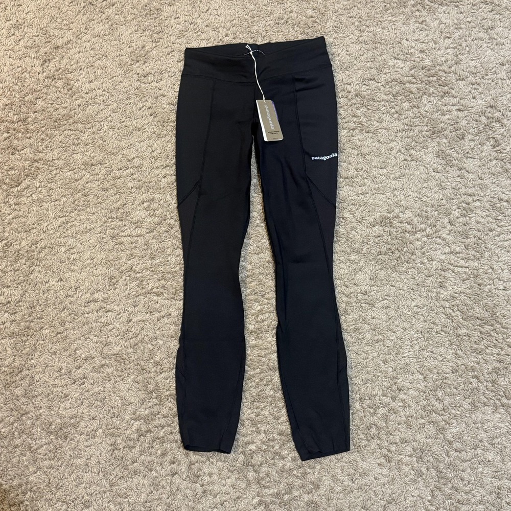 Patagonia Endless Run Leggings Womens XXS Black Running Recycled Athletic